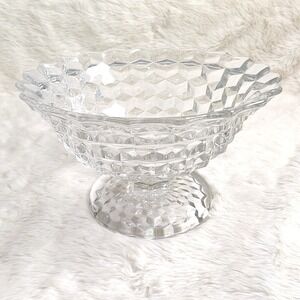 Fostoria Glass American Line 2056 12 1/2" Crystal Tom & Jerry Footed Punch Bowl